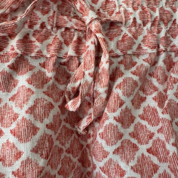 Tommy Bahama Women's 5-Inch Summering Shells HR Easy Linen Shorts - Pure Coral S - Picture 3 of 13